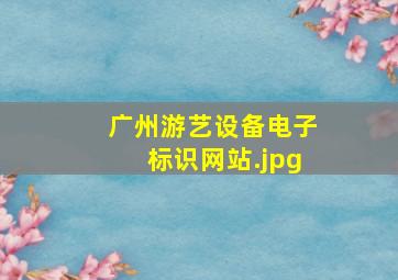 广州游艺设备电子标识网站