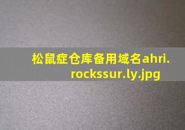 松鼠症仓库备用域名ahri.rockssur.ly