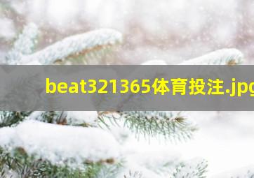 beat321365体育投注