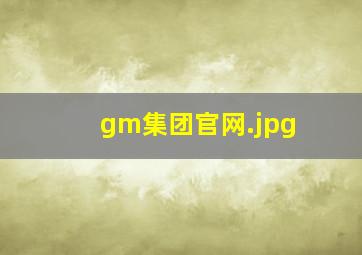 gm集团官网