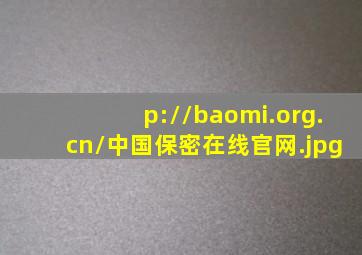 p://baomi.org.cn/中国保密在线官网